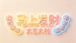 发财大吉平安福气