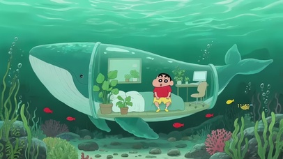 梦幻海底鲸鱼房间小新