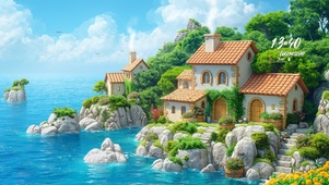 夏日清凉海岸