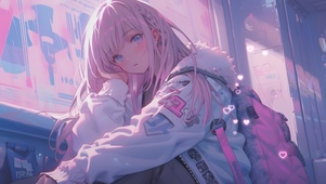 发呆的少女