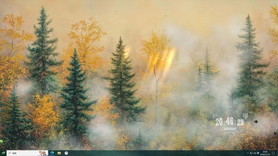 插画森林壁纸-桌面主题