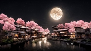 樱花季 明月夜