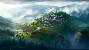 4K  山间别墅