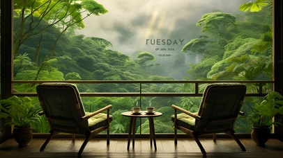 绿色护眼解压桌面