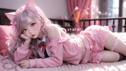 可爱甜甜的女孩