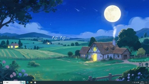 宁静乡村夜晚