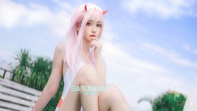 4K泳装cos美少女