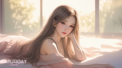 她的眼睛宛如秋水般清澈