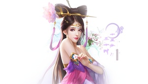唯美清纯古风美女