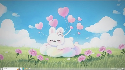 彩云朵上的甜梦-桌面主题