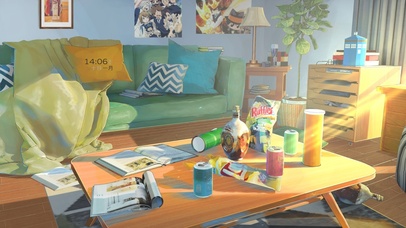 凌乱的客厅环境