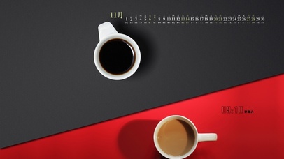 简约拼接咖啡