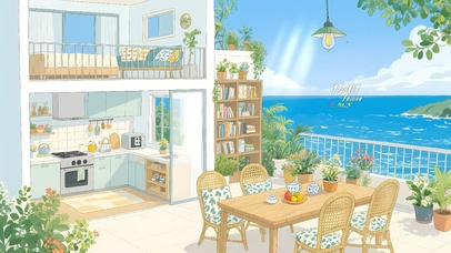 4K唯美治愈盛夏海边