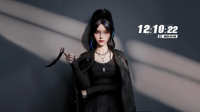 帅气高马尾披风美女