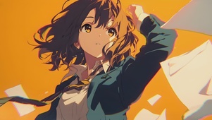 二次元卡通少女