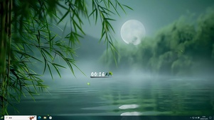 月下竹林