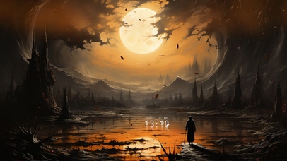 4K高清万圣节夜空