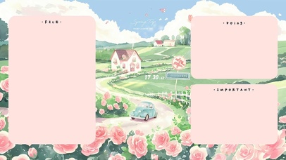 玫瑰小镇分区壁纸