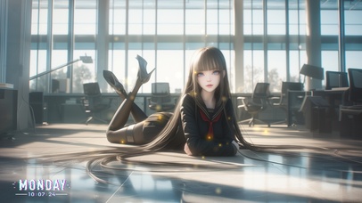 她每个动作像电影慢镜剪下片段