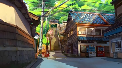 唯美治愈日式乡村小路