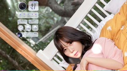 4K清纯短发美女