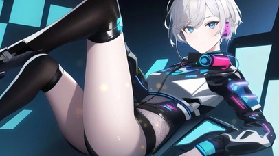 未来科技感女孩