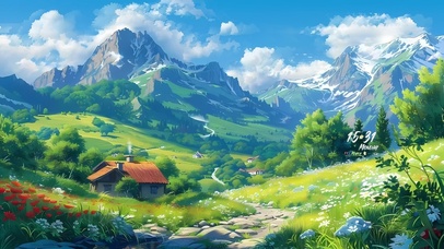 4k青山草原小屋