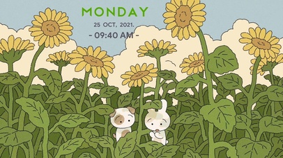 向日葵从中的小可爱