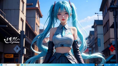 可爱未来长发姐姐