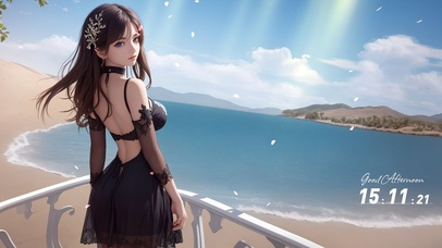 4k夏日沙滩230425