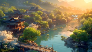 江南水岸风景如画