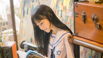 清纯唯美学生服女孩