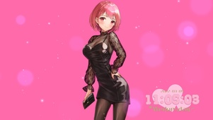 简约黑丝美女壁纸