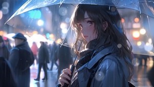 雨夜霓虹女孩