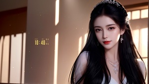 纯欲系长发美少女