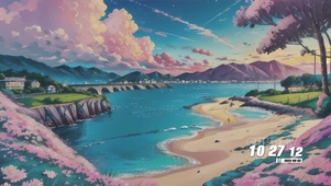 护眼云彩景色