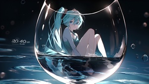 杯中少女