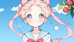 可爱月影兔