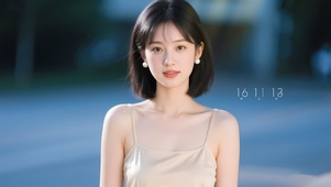 短发气质纯欲风少女	