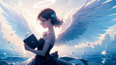 张开翅膀的女孩