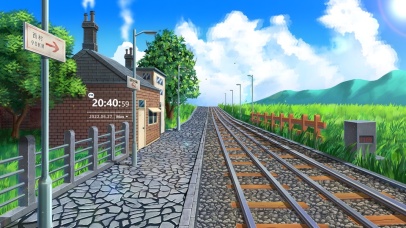 5k唯美治愈夏日乡村铁路