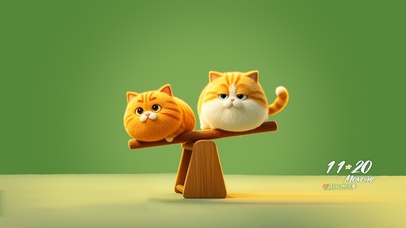 跷跷板毛绒猫咪