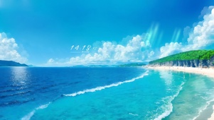 4k浪漫的大海