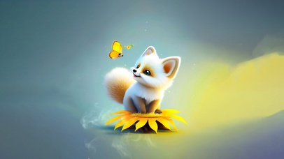 4K  开心的小狐狸