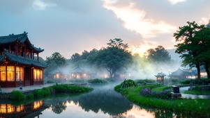 古镇庭院