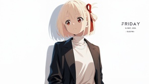 唯美白墙少女