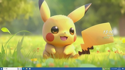 可爱主题 萌萌的皮卡丘