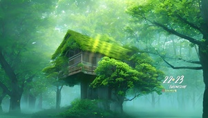 4k温馨森林小屋