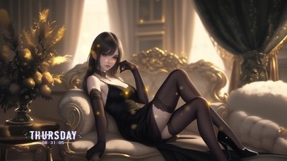 她的眼睛如同深海，深邃而神秘