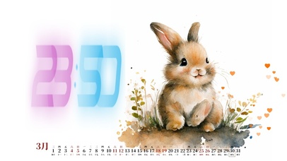 4K高清 一只萌萌的兔子